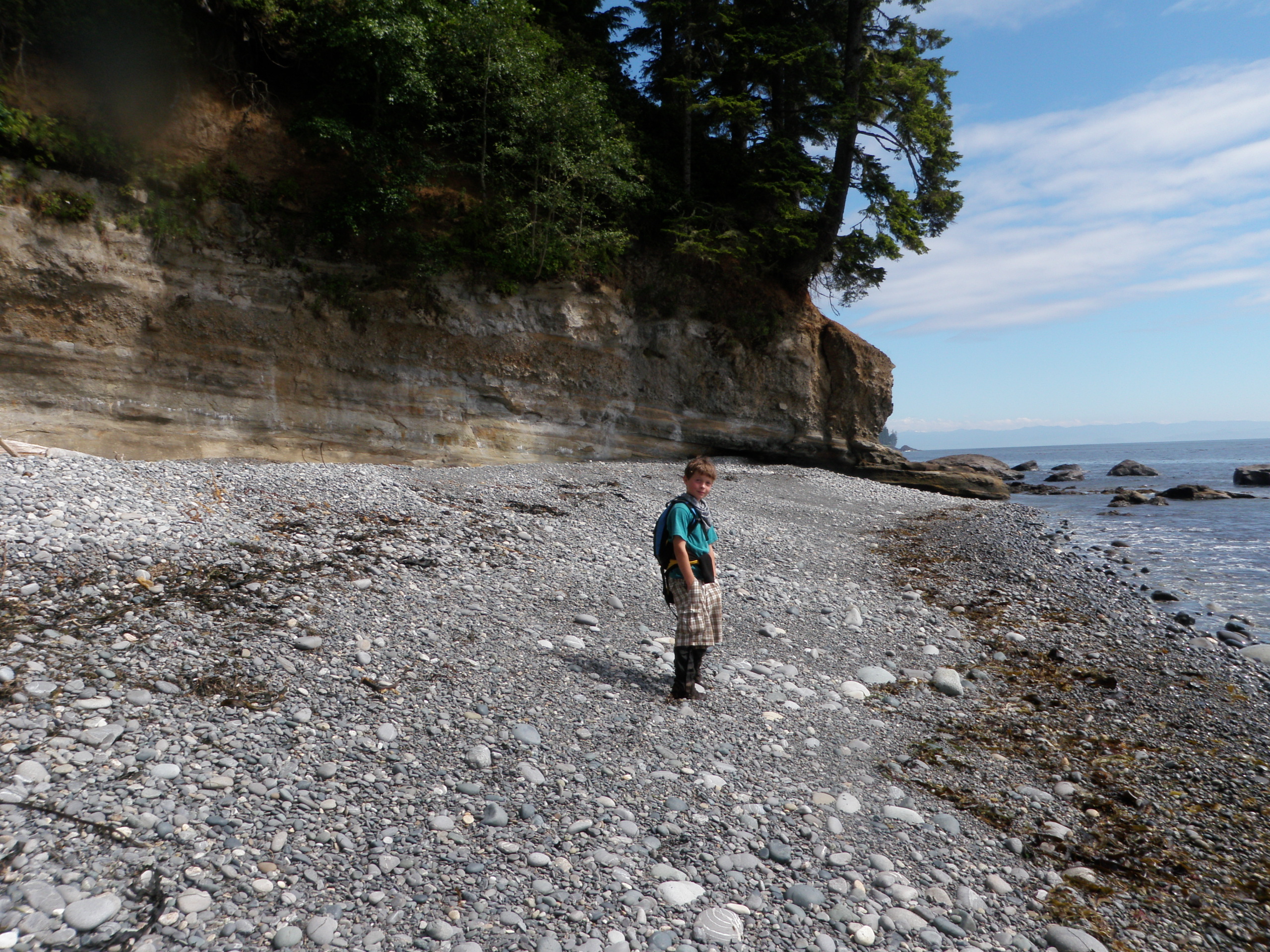 Walking the beach Juan de Fuca hiking