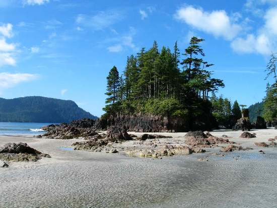 hiking Vancouver Island North Coast Trail sea stack