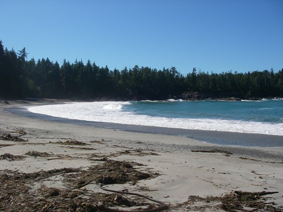 hiking Vancouver Island Nootka Island Trail beach